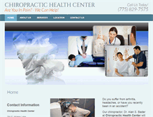 Tablet Screenshot of chiropractichealthreno.com